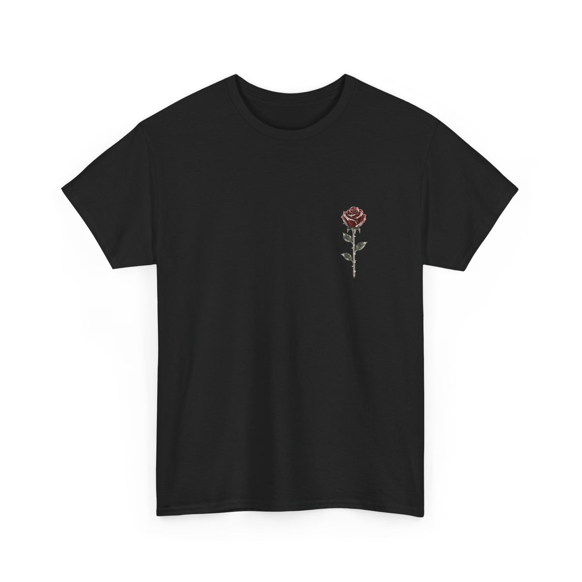 CROOKED ROSE Grafik-T-Shirt