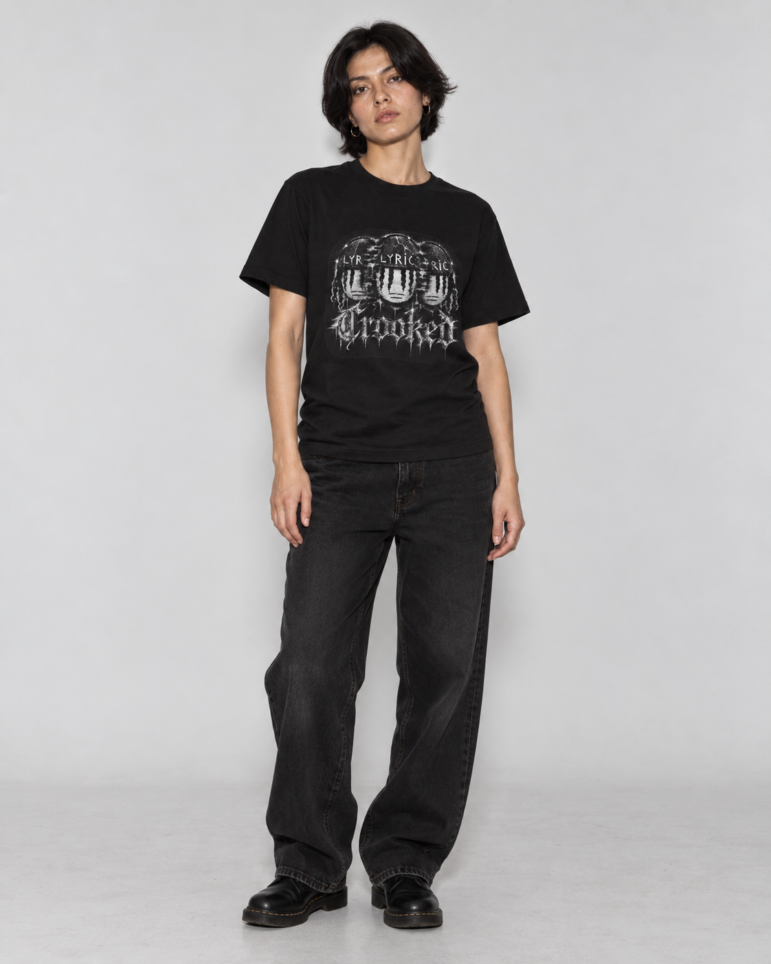 CROOKED JiT Grafik-T-Shirt