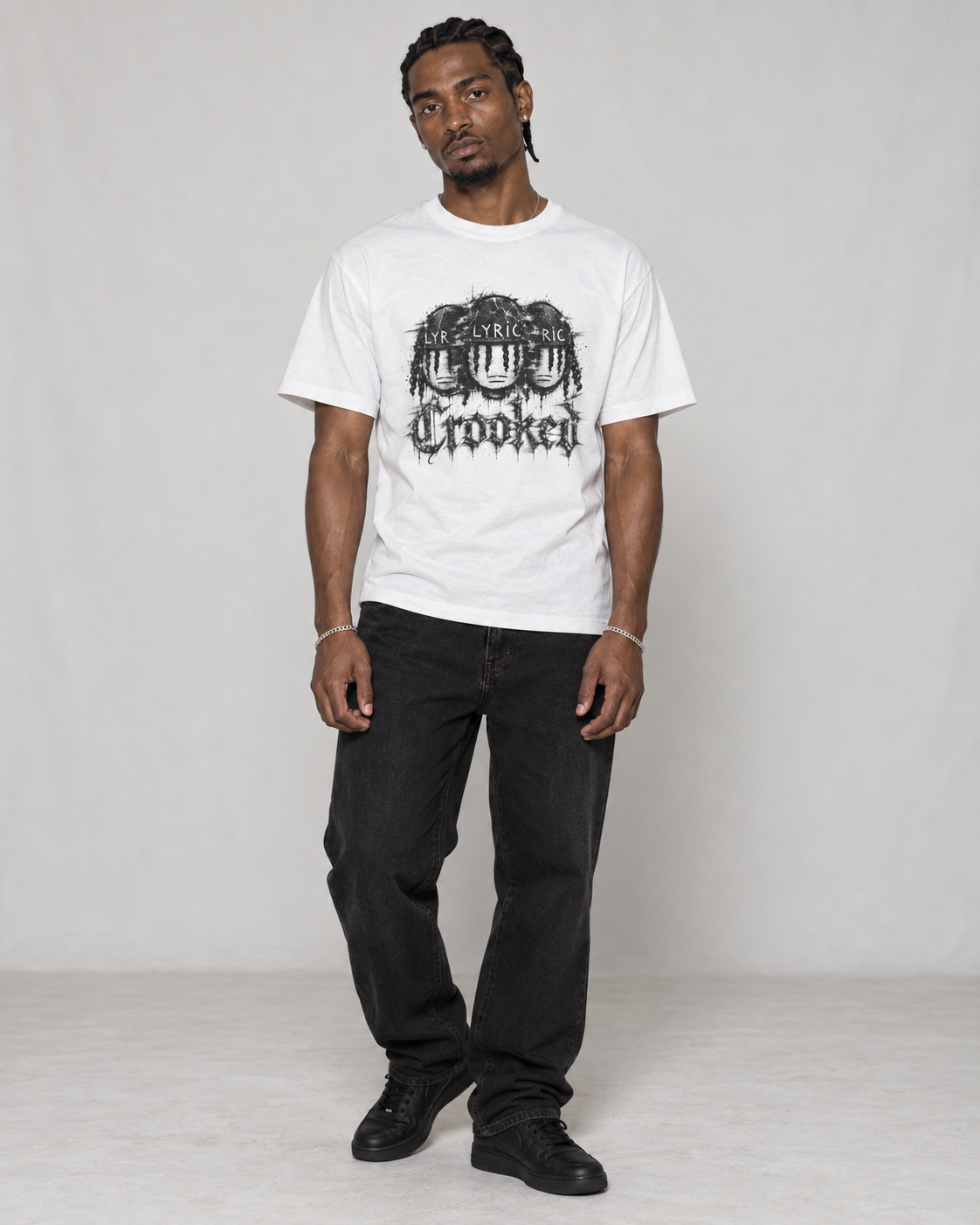 CROOKED JiT Grafik-T-Shirt