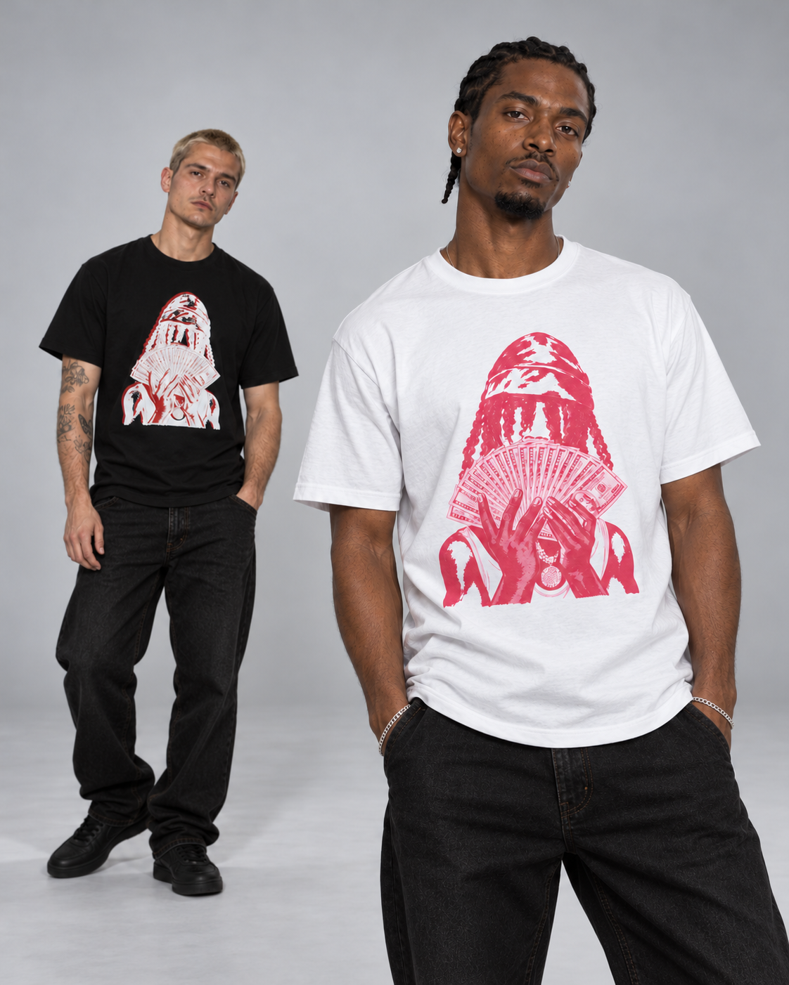 MONEYSPREAD JiT Grafik-T-Shirt
